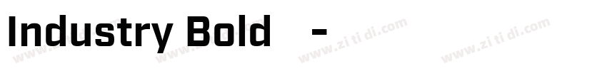 Industry Bold 粗体字体转换